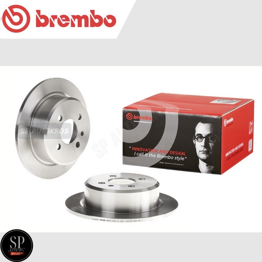 BREMBO จานเบรคหลัง BMW 3 Series E30 (316i 320i 325i) 1982-1992 / 08 3947 24 / ราคา 1ใบ