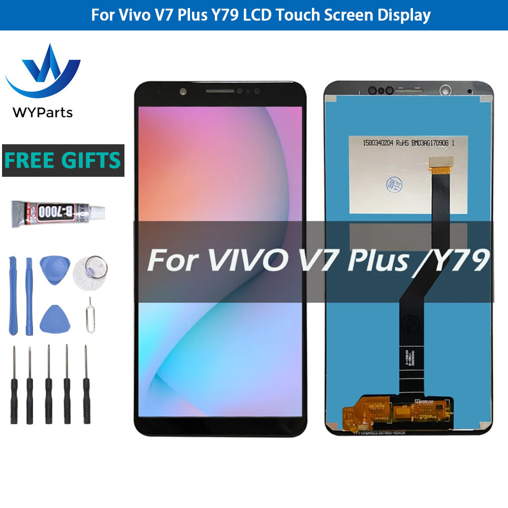 สําหรับ Vivo V7 Plus V7 + 1716 1850 Y79 จอแสดงผล LCD หน ้ าจอสัมผัส Digitizer เปลี ่ ยน