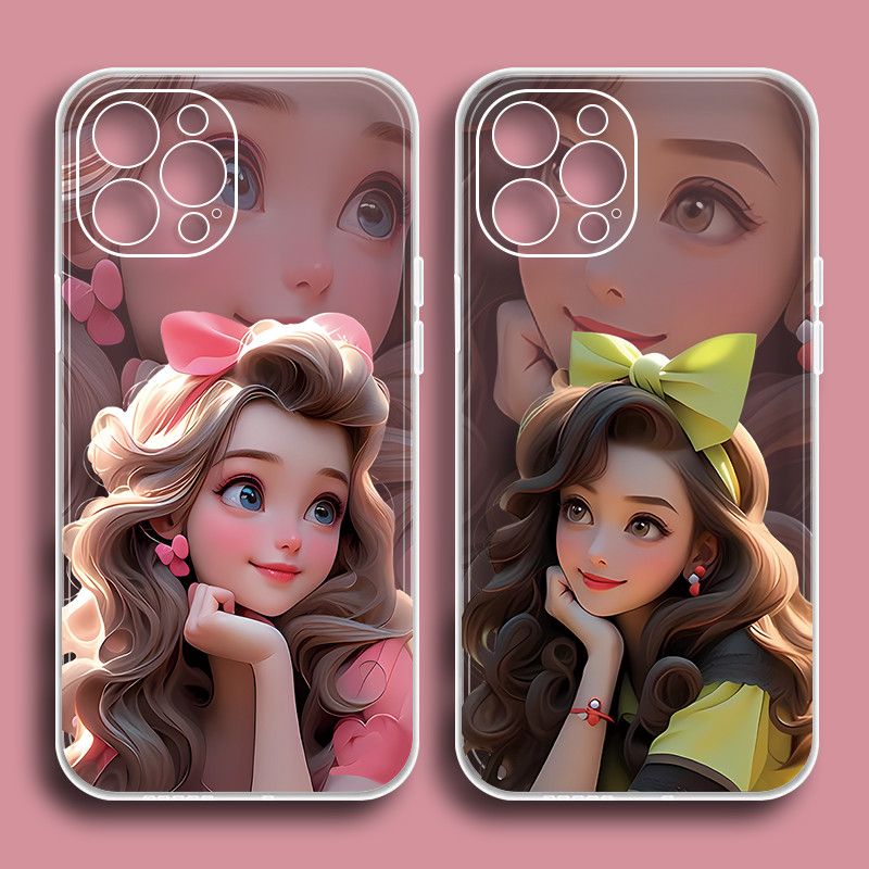 Disney Princess X Girl Heart เคสโทรศัพท ์ เหมาะสําหรับ Huawei NOVA9 Apple VIVOY30 Glory 60OPPOA93