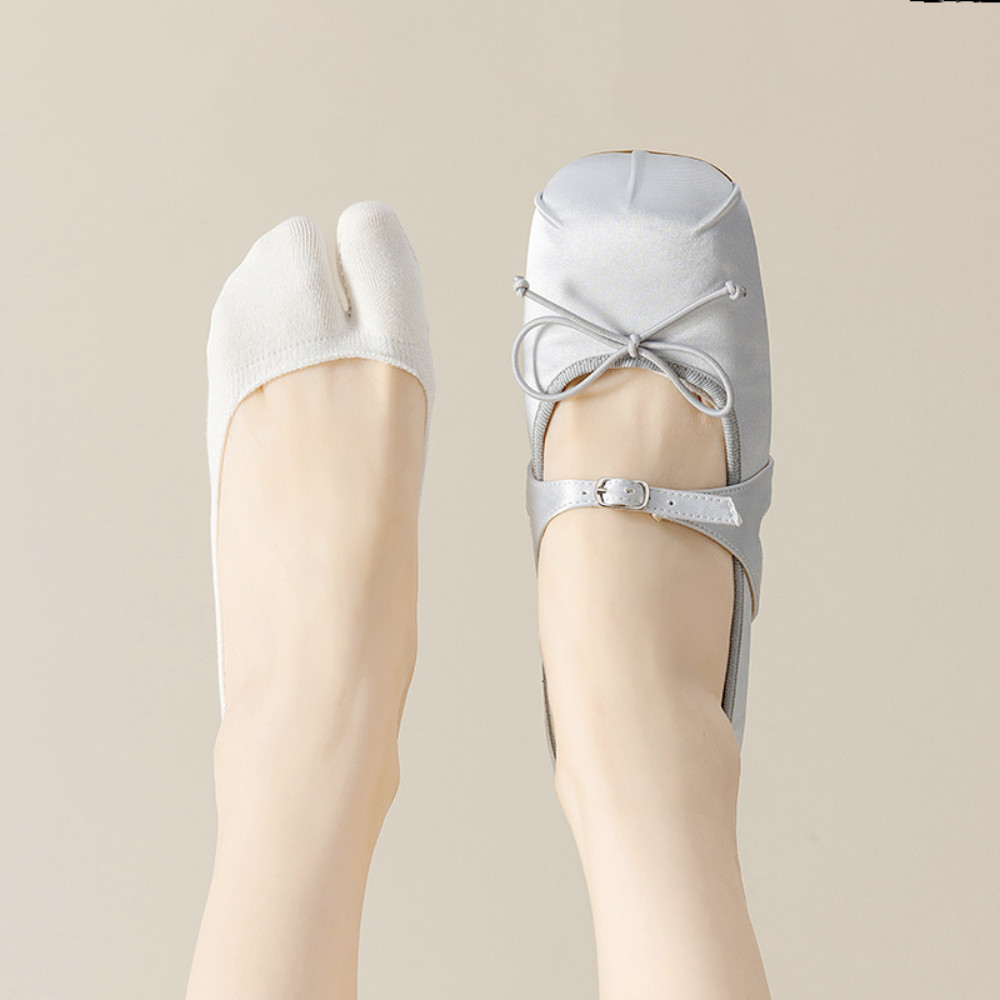 ถัดไปถุงเท้า ทาบิ ที่มองไม่เห็น, ผ้าฝ้ายต่ําตัดลื่นถุงเท้าสองนิ้วเท้า, สบายๆบางสไตล์ญี่ปุ่นยืดหยุ่นแยกเท้าถุงเท้าเรือฤด - รูปที่ 4