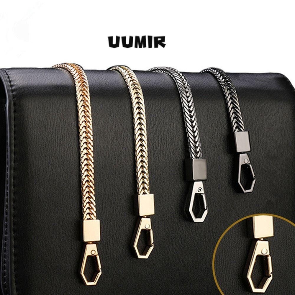 UUMIR  สายโซ่คล้องกระเป๋า 7 มม. ทนทาน แบบเปลี่ยน สําหรับกระเป๋าถือ DIY