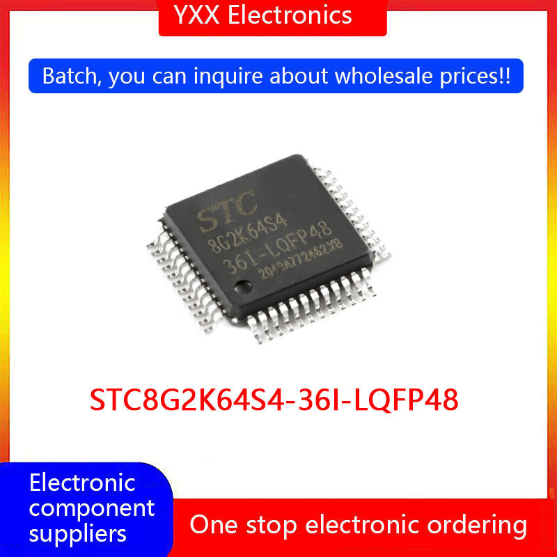 STC8G2K64S4-36I-LQFP48 Enhanced 1T 8051 ไมโครคอนโทรลเลอร์ MCU