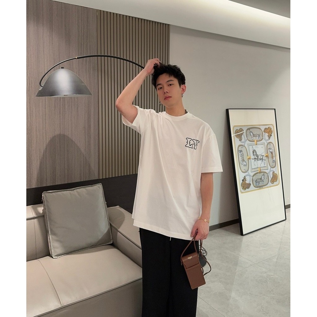 15237ใช่ เทรนด์ฤดูร้อนพิมพ์แฟชั่นลําลองคู่กีฬาเสื้อยืดลําลอง