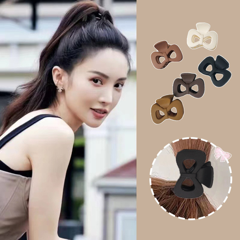 Jojo COCO Frosted Brown Bow คลิปเล ็ ก Sweet Girl หมวกหางม ้ าสูง