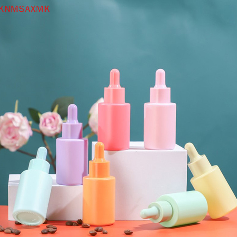 Zhechuibbb.th 30ml Glass s Dropper Bottle Eye Drop ขวดรีฟิลสีเงินใหม ่