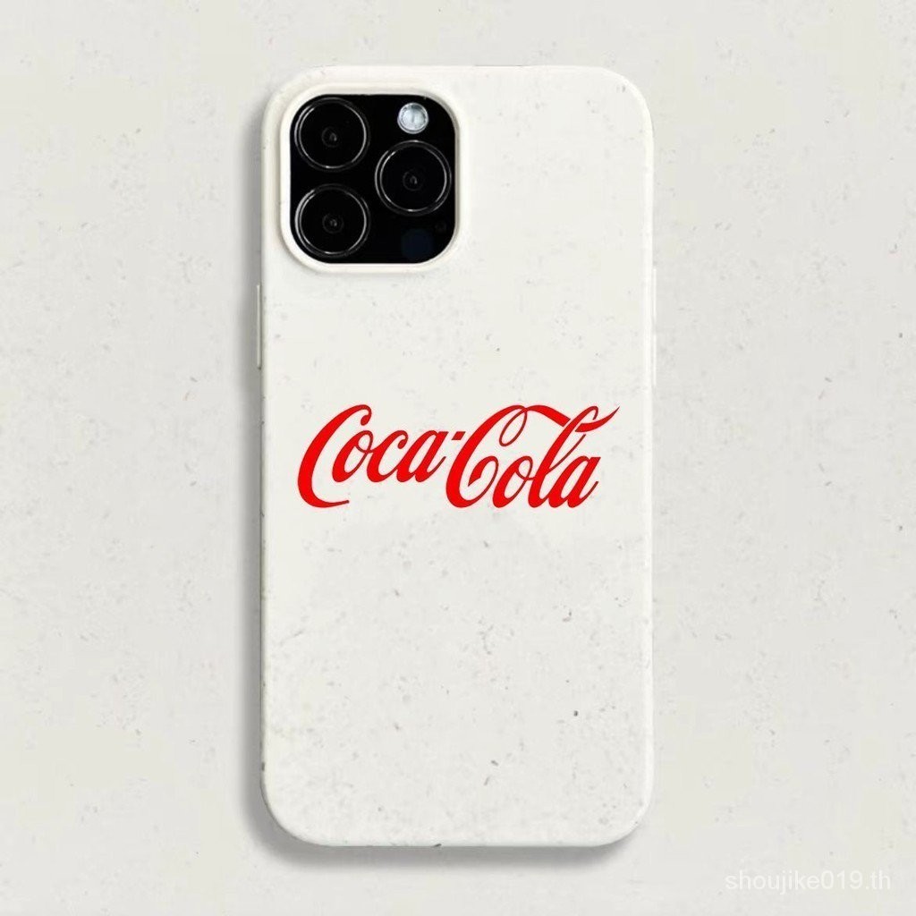 14pro เคสโทรศัพท ์ ใหม ่ Apple 15 Soft Case iPhone13 ซิลิโคน Apple 12 ข ้ าวสาลีกรณี 13pro Coca-Cola
