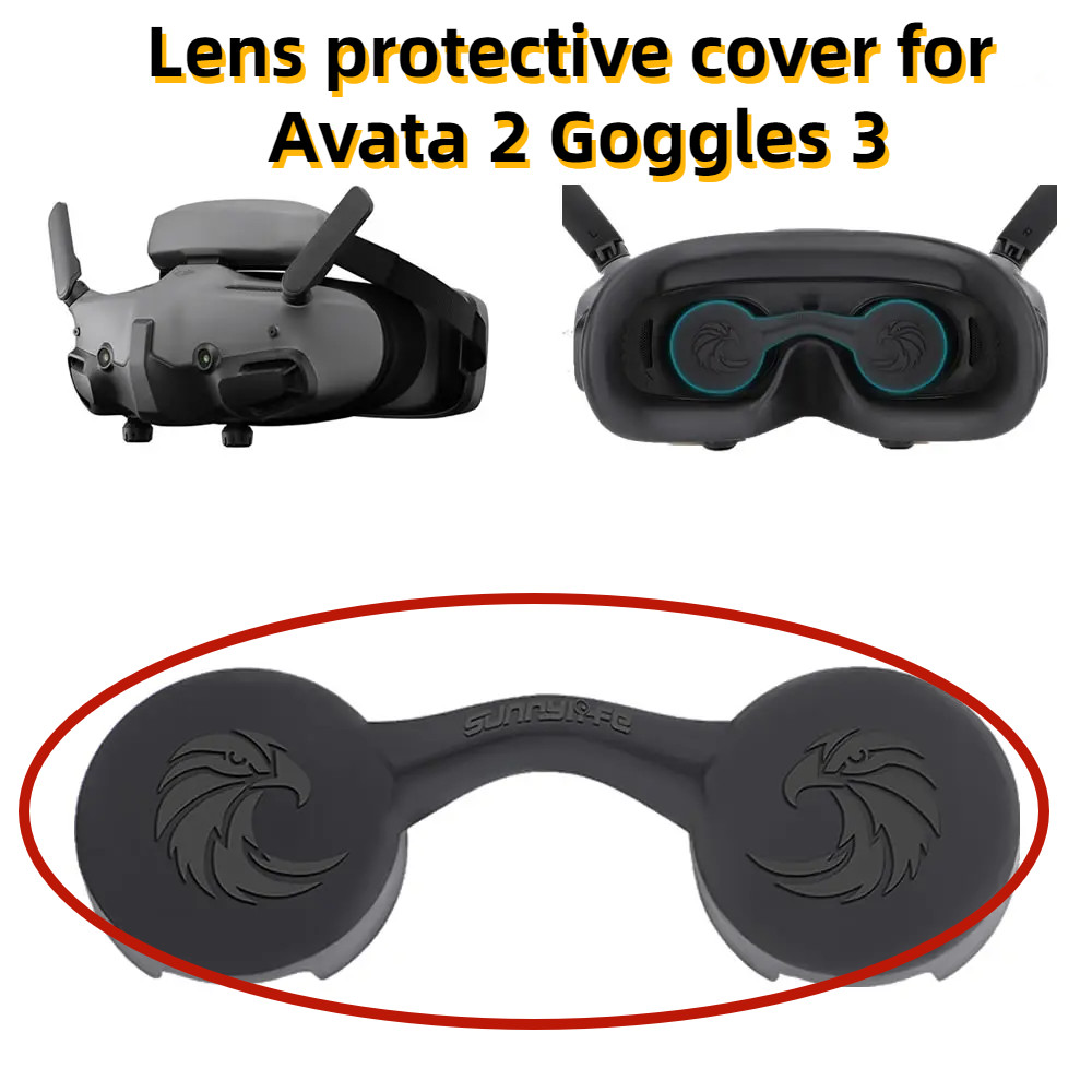 ฝาครอบป้องกันเลนส์สําหรับ DJI Goggles 3 และแว่นตา 2 ฝาครอบเลนส์สําหรับ DJI AVATA 2 แว่นตาอุปกรณ์ป้องกันเลนส์