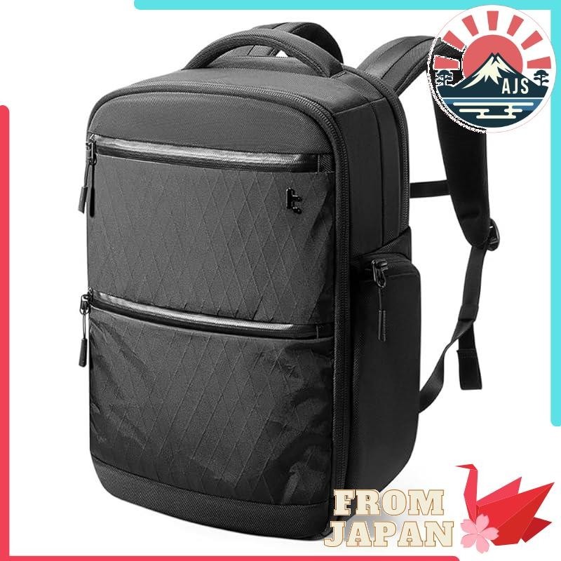 [tomtoc] Business Backpack 30L Backpack X-Pac Fabric Large Capacity D-Pack Multi-functional 15.6-16 Inch Laptop Compatible Town Backpack Travel Bag Commuting Business Trip Carry-on Black