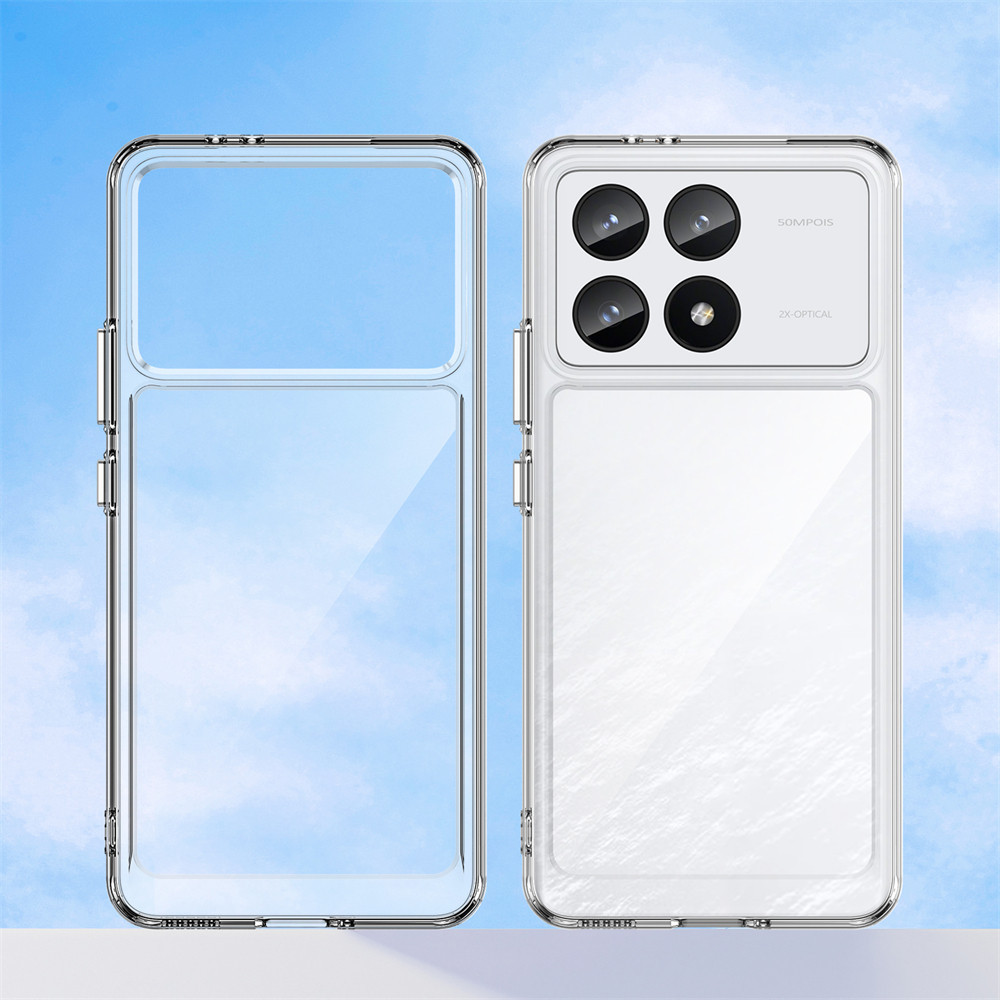 Lenuo เคสโทรศัพท์โปร่งใสสําหรับ Xiaomi Poco F7 F6 F5 X6 X5 Pro 5G M6 Pro 4G ปลอกกันกระแทกฝาครอบใส [ไม่ออกซิไดซ์และเปิดสีเหลือง] - รูปที่ 2