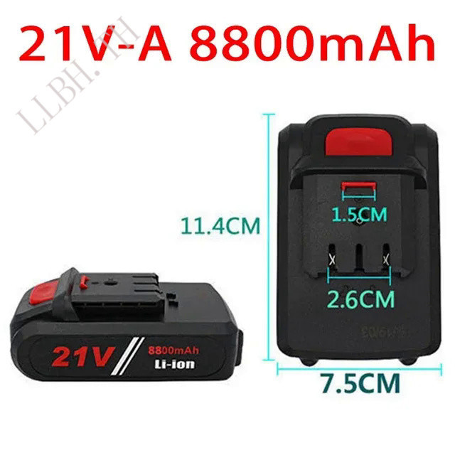 New 21V 36v Battery 9.8Ah Electric drill tool  rechargeable lithium battery electric screw driver el