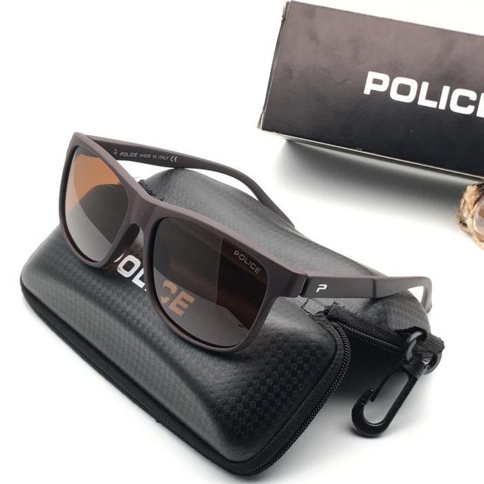 Hitam Police P602 แว่นกันแดดผู้ชาย Fullset