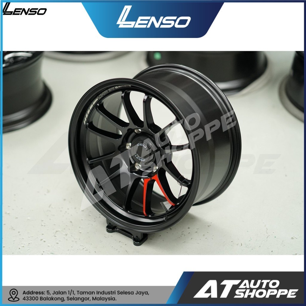 (1PC) LENSO PROJECT-D 96M MATTE BLACK 18x9.5J ET25 SPORTRIMS RIM RIMS 4X4 4WD SPORT RIM 4X4 อะไหล่คุ