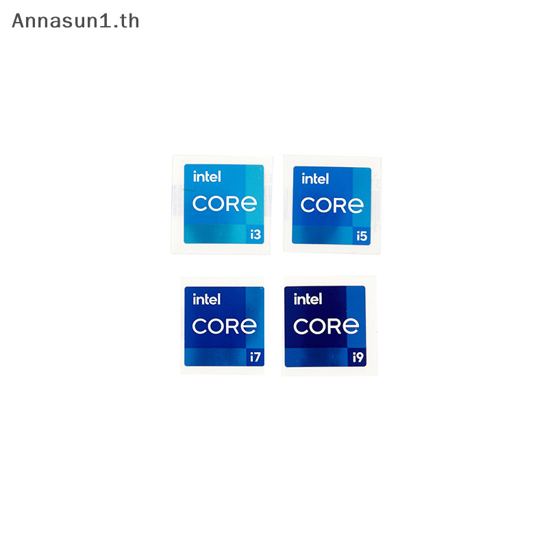 Annasun Intel i3 i5 i7 i9 11th Core Duo Pentium Metallic เคสคอมพิวเตอร ์ Badge สติกเกอร ์ TH