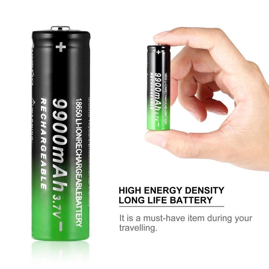 18650 ไฟฉาย 3.7V 9900mAh แบตเตอรี ่ ลิเธียมไอออนแบบชาร ์ จไฟได ้ - รูปที่ 7