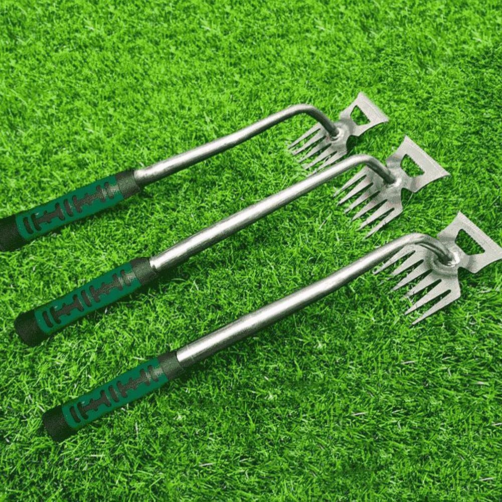สวน Hoe กําจัดวัชพืชคราดฟาร ์ มเครื ่ องมือ Racking คลายดินคราดทําความสะอาดใบวัชพืชเครื ่ องมือ