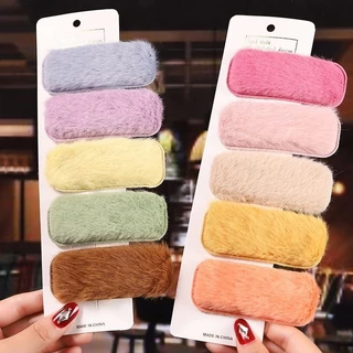 🇹🇭พร้อมส่งในไทย🇹🇭 กิ๊บติดผม รูปตุ๊กตา ผ้ากํามะหยี่ขนนิ่ม สีแดง สําหรับผู้หญิง