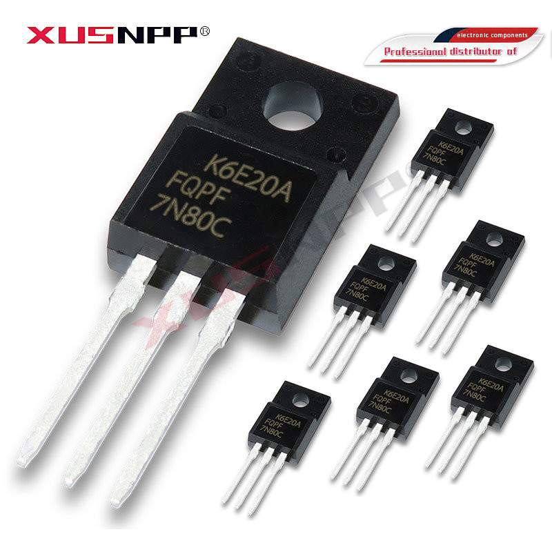 10pcs FQPF7N80C TO-220F FQPF7N80 TO-220 7N80 7N80C 800V 7A FQPF7N65C FQPF7N65PF7N60C FQPF7N60C FQPF7