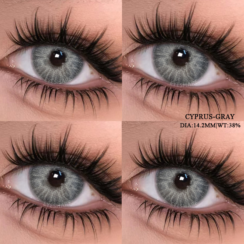 Eyeshare สีเทาคอนแทคเลนส ์ สําหรับดวงตาเลนส ์ สีเทา Colorcont ธรรมชาติเกาหลีเลนส ์ ความงามนักเรียนสี