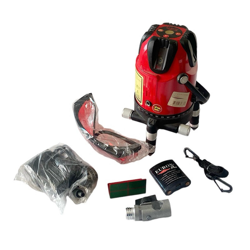 EUROX EL-510 เลเซอร์วัดระดับ แสงสีแดง 10 วัตต์ พร้อมขาตั้ง