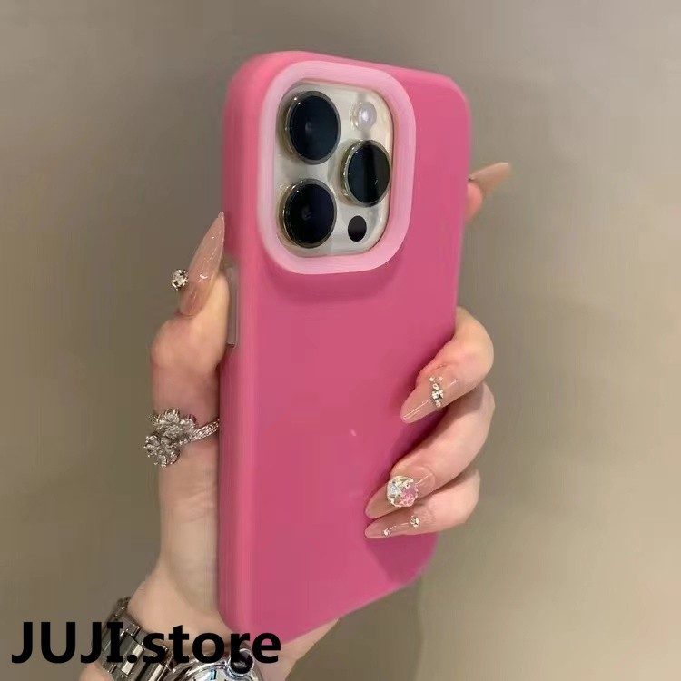 Juji Advanced Plum Jelly Liquid Softเคสโทรศัพท์สําหรับiPhone 15 Pro Max 14 13 12 11 Pro Maxปลอกกล้องเลนส์ป้องกันรวมทุกอย่างซิลิโคนกันกระแทกปกหลังIPhone