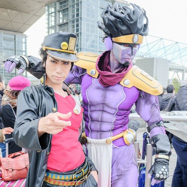 (ผลิตภัณฑ์กึ่งสำเร็จรูป)1: 1 cosplay JOJO ดาวแห่งการผจญภัยสุดมหัศจรรย์ของแพลตตินั่ม แต่สวมหมวกกันน็อ