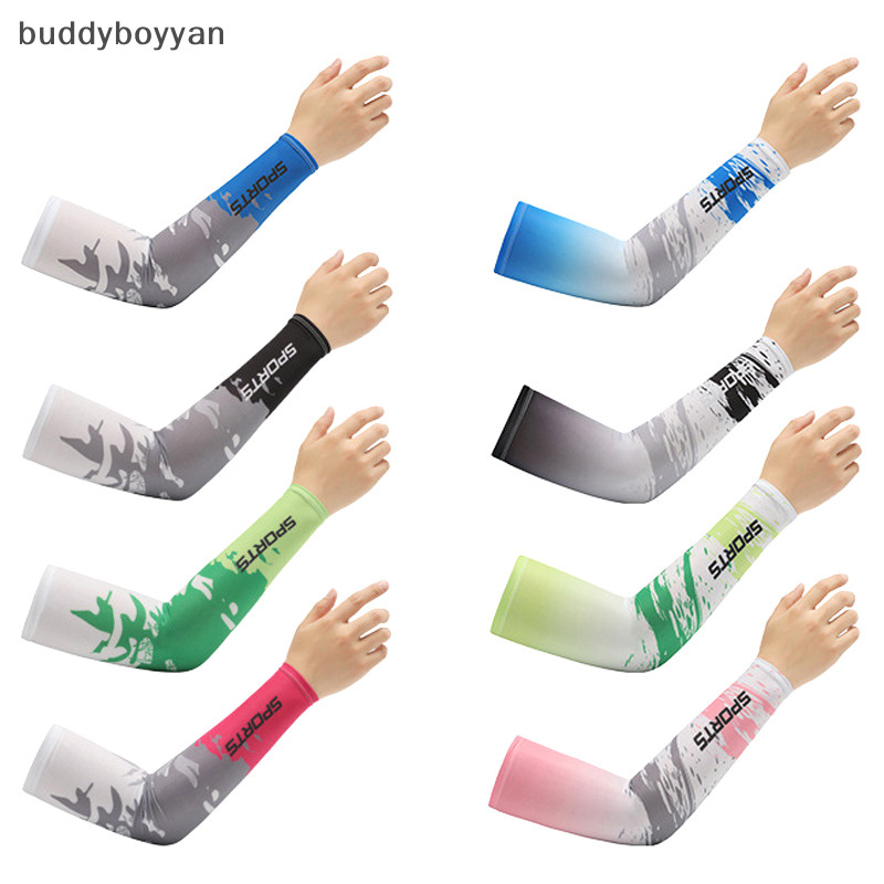 Bbth ผ้าไหมน้ําแข็งแขนข้อมือ UV Sun Protection แขนแขน Anti-Slip ผู้ชายผู้หญิงถุงมือยาวกลางแจ้ง Cool กีฬาขี่จักรยาน Visor Vary