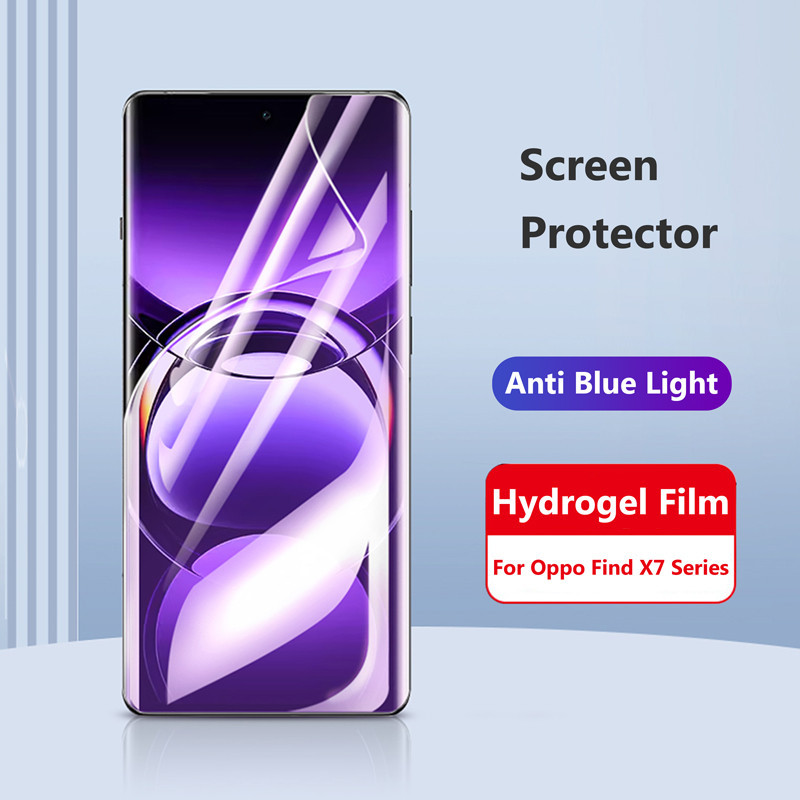 สําหรับOppoค้นหาX7 FindX7 Ultra X7Ultra X7U 5G Anti Blue Light Hydrogelฟิล์มUltra Thinคลุมทั้งหมดEye