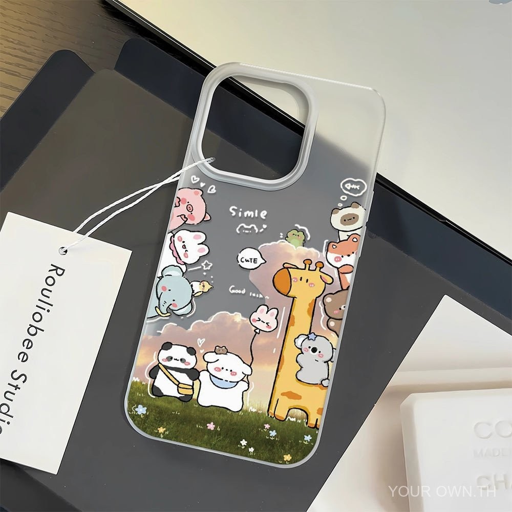 Cloud Small Animal เหมาะสําหรับ Apple 15 เคสโทรศัพท์ iPhone13 Soft 14 รูขนาดใหญ่ 11 โปร่งใส 12 Matte Anti-Fingerprint EZRW