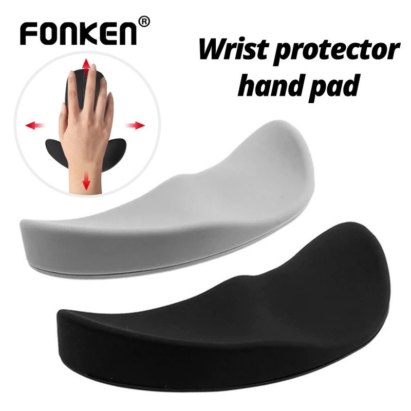 Fonken Ergonomic Mouse Pad ซิลิคอนเจลลื่น Streamline ข้อมือสนับสนุนแผ่นรองเม้าส์คอมพิวเตอร์สําหรับ Office Gaming PC