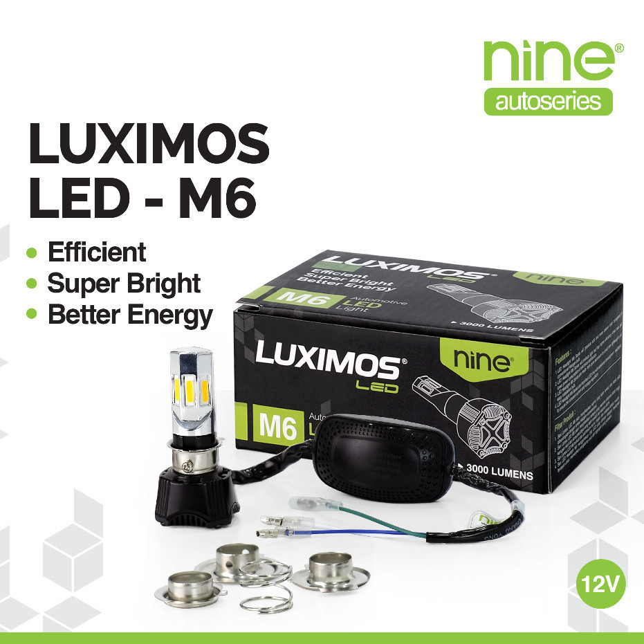 NINE LUMINOS ECO9 M6/M3 H6 H4 H7 6-SIDED LED LAMP