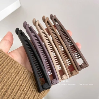 1 ชิ้นผู้หญิง Mette ไม่มีรอยต่อผมหางม้าสูง Grips กิ๊บติดผม Hairpin อุปกรณ์เสริม