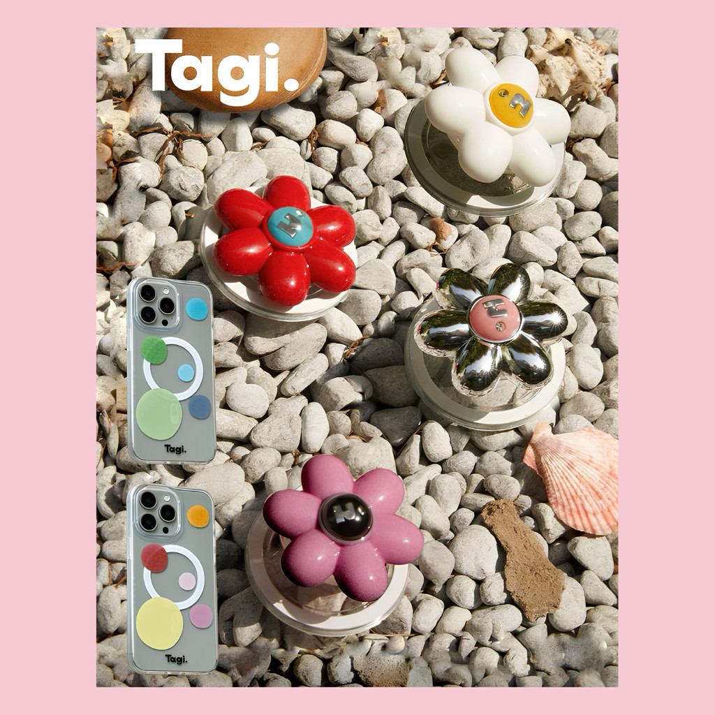 [Ready-Store] Tagi Case Blooming Flower Magsafe Stand Tagi Phone Holder