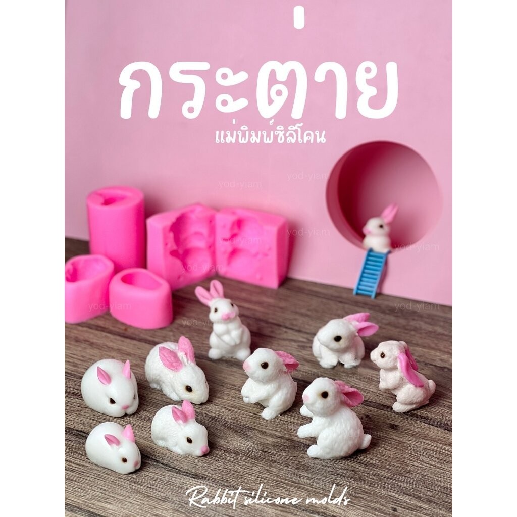 รวมแม่พิมพ์ขนม กระต่าย น่ารักทุกลาย 3มิติ