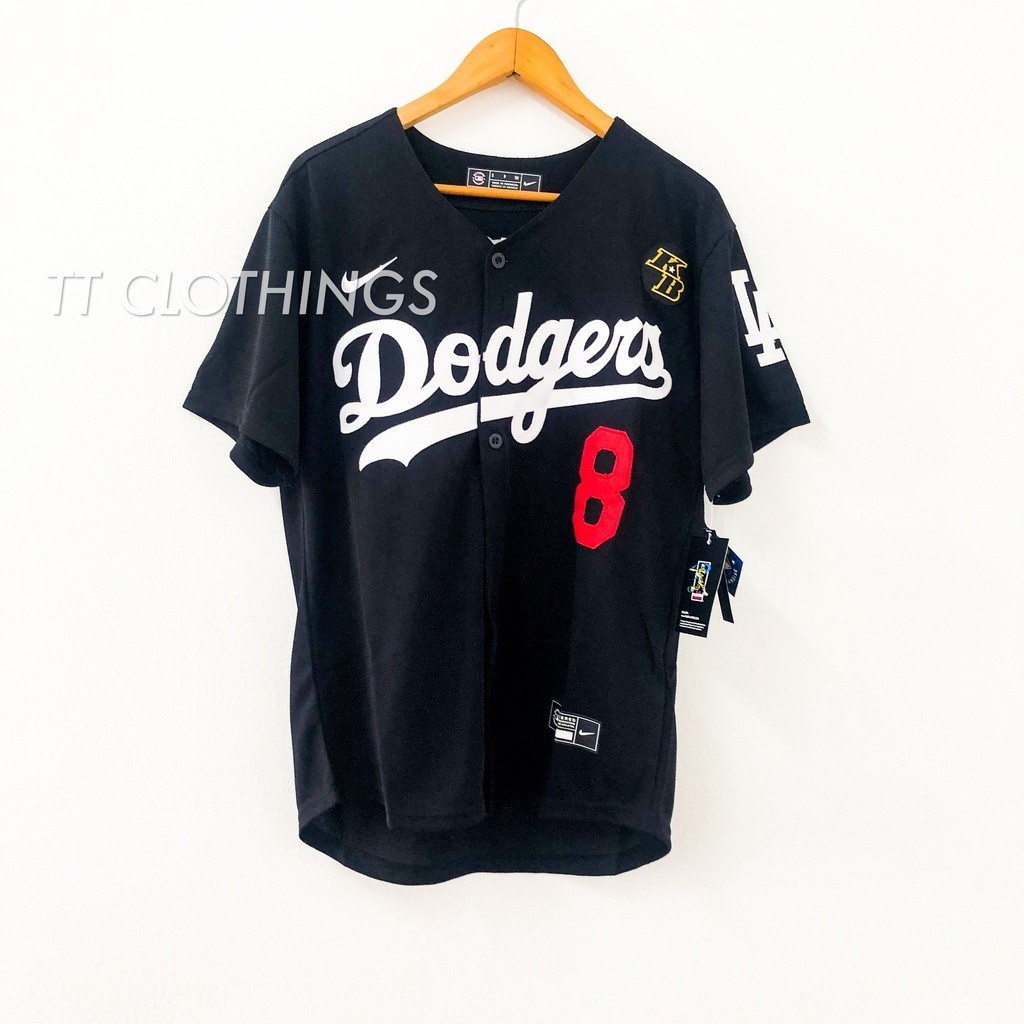 Kobe Bryant #8 #24 La Los Angeles DODGERS MLB Baseball x NBA Jersey T-Shirt Baju Special Edition