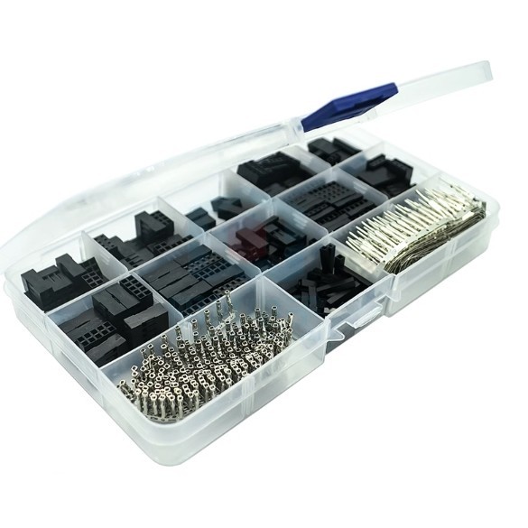 310pcs/set 2.54 มม.ชาย + หญิง Dupont ลวดจัมเปอร ์ สาย 1/2/3/4/5/6/8 Pin Header Connector Housing อิเล ็ กทรอนิกส ์ DIY ชุด