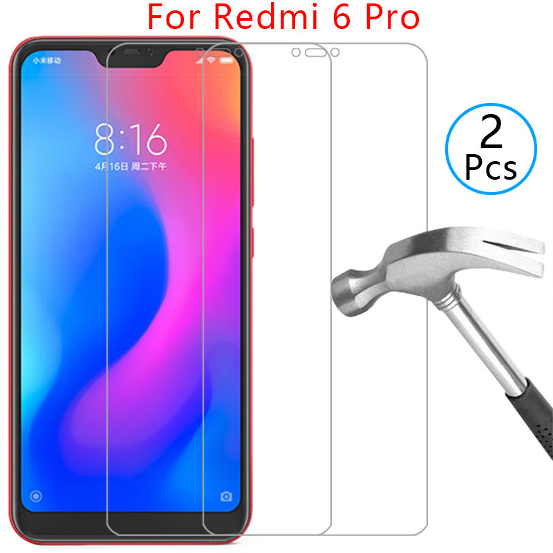 กระจกนิรภัยสําหรับ xiaomi redmi 6 pro cover บน redmi6 pro โทรศัพท์กระเป๋า coque xiomi xiomi readmi r