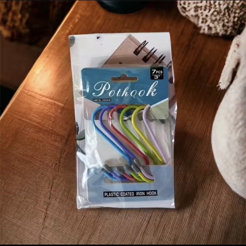 ZJ HOPME ตะขอแขวนรูปตัว S ทำจากแสตนเลส ไม่เป็นสนิม 7PCS3นิ้ว 5PCS4นิ้ว เกี่ยวแน่นรับ