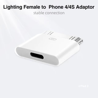 Ankndo USB C/ Lighting ถึง 30Pin อะแดปเตอร์ 8Pin ชาย 30 Pin หญิงชาร์จ Sync Converter สําหรับ IP 4 4S i-Pad 2 3 สายชาร์จ