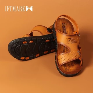 IFTMARK รองเท้าแตะ รองเท้าแตะผู้ชาย รองเท้าแตะแฟชั่นใหม่ รองเท้าชายหาด รองเท้าแบน ลำลอง สวมใส่ง่าย[ส่งเร็วพิเศษ]
