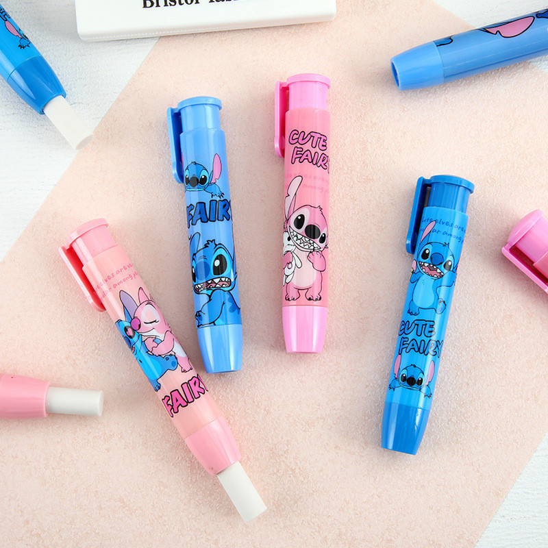 น่ารักเย็บกด Eraser นักเรียนเรียนเครื่องเขียนสะอาดไม่ปล่อยเครื่องหมายลบเด็กของขวัญ - รูปที่ 3
