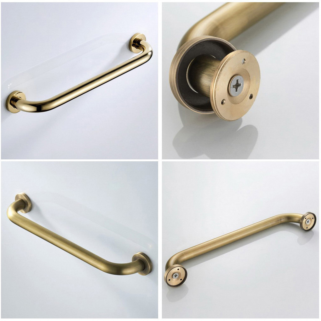 30/40 ซม.ทองเหลืองความปลอดภัยห้องน้ํา Aid Bath Shower Hand Grip คว้าผ้าเช็ดตัว-Rail Bar Handle mzh098