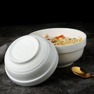 ชาม เซรามิคเซ็ท 1ใบ ชามทรงลึกมีขอบ มีให้เลือกหลายขนาด