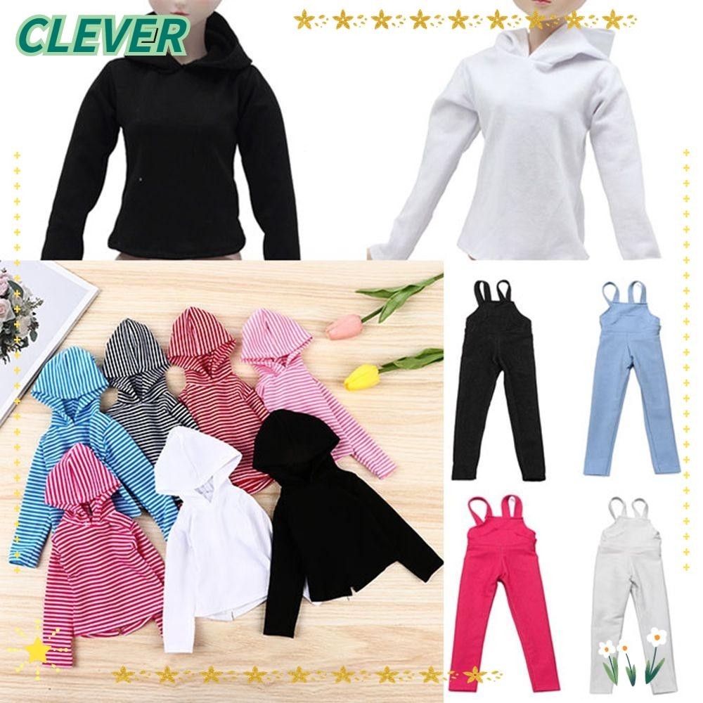 Clever ตุ๊กตา Stripe Hoodies เครื่องประดับแฟชั่นสาวของขวัญแฟชั่นเสื้อสเวตเตอร์ผ้าฝ้าย