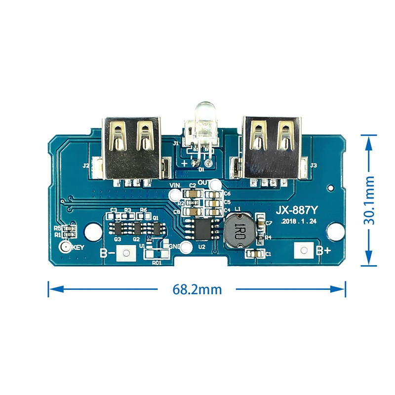 18650 แบตเตอรี่ 3.7V ถึง 5V2A Booster โมดูล DIY ชาร์จสมบัติ/Power Bank เมนบอร์ด/แผงวงจร