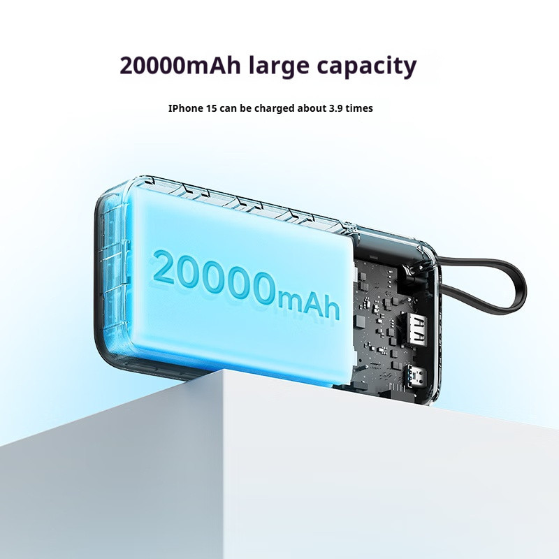 Zmi CUKTECH PB200N Power Bank 20000mAh 55W แบตเตอรี่สํารองจอแสดงผล LED ในตัวสาย PD3.0 QC PPS Fast Charger