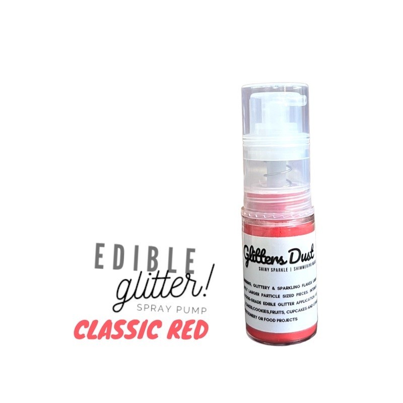 CLASSIC RED | EDIBLE GLITTER SPRAY | 100% FOOD GRADE