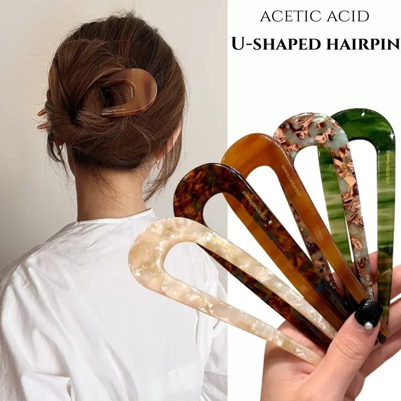 ใหม่สไตล์จีนสไตล์โบราณกรดอะซิติก U-รูป Hairpin ผู้หญิง High-end Hairpin Headwear