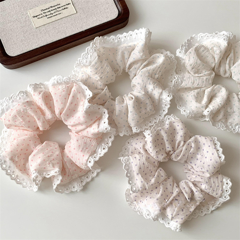 ยืดหยุ่นผูกผมเชือกผมผมหางม้าหัวเชือก ยางรัดผม หมวก สําหรับสาวหวาน