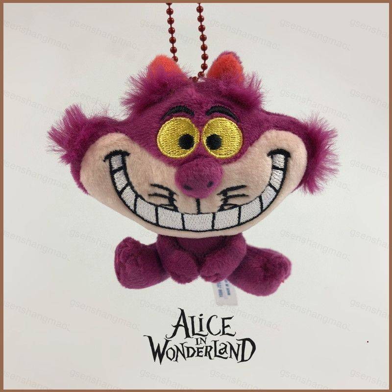 Alice in Wonderland ตุ๊กตาพวงกุญแจ Cheshire Cat อะนิเมะกระเป๋าจี้ Keyring ของเล่นตุ๊กตาตุ๊กตาตุ๊กตาของขวัญ