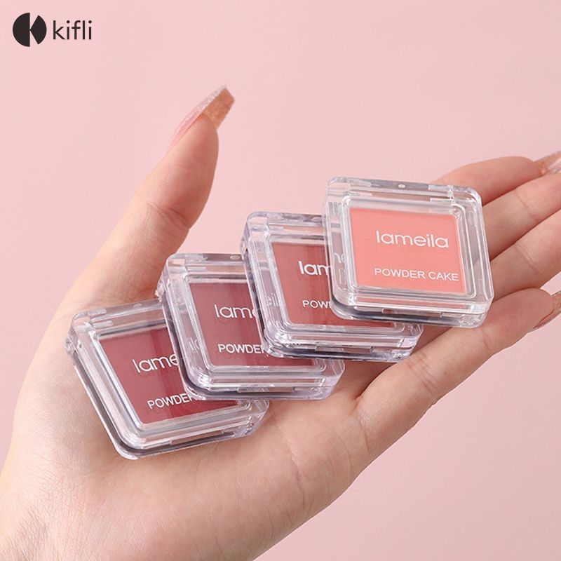 【kifli1】LAMEILA Rouge บลัชออนแต่งหน้า สีนู้ด บลัชออนปัดแก้ม บลัชออนชมพูพีช บลัชออน เนื้อแมตต์ สีสวย เนื้อละเอียด เกลี่ยง่าย กันน้ำ ติดทน-KI